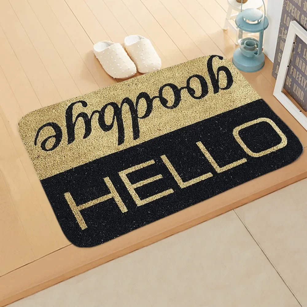 40x60cm Bathroom Kitchen Floor Mat Welcome Sweet Home Letter Front Door Mat Doormat Anti Slip Floor Mats For Living Rooms