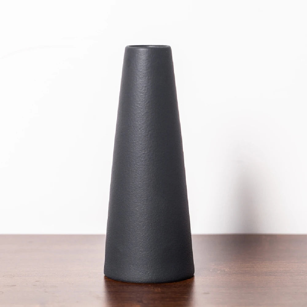 Small Ceramic Vase for Flowers Plants,  Matte Vases for Modern Table Shelf Home Decor Wedding  Frosted Elegant Ceramic Vase