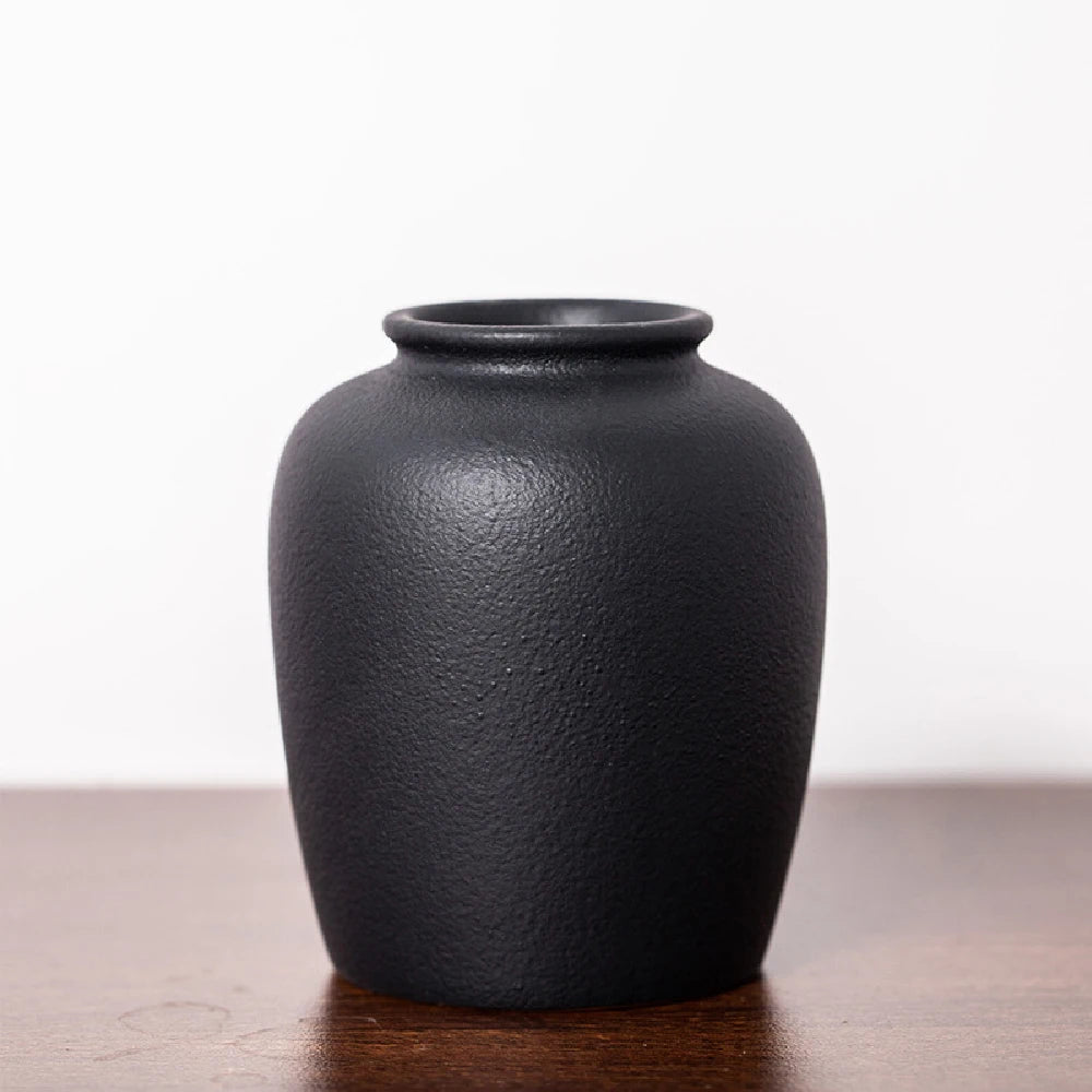 Small Ceramic Vase for Flowers Plants,  Matte Vases for Modern Table Shelf Home Decor Wedding  Frosted Elegant Ceramic Vase