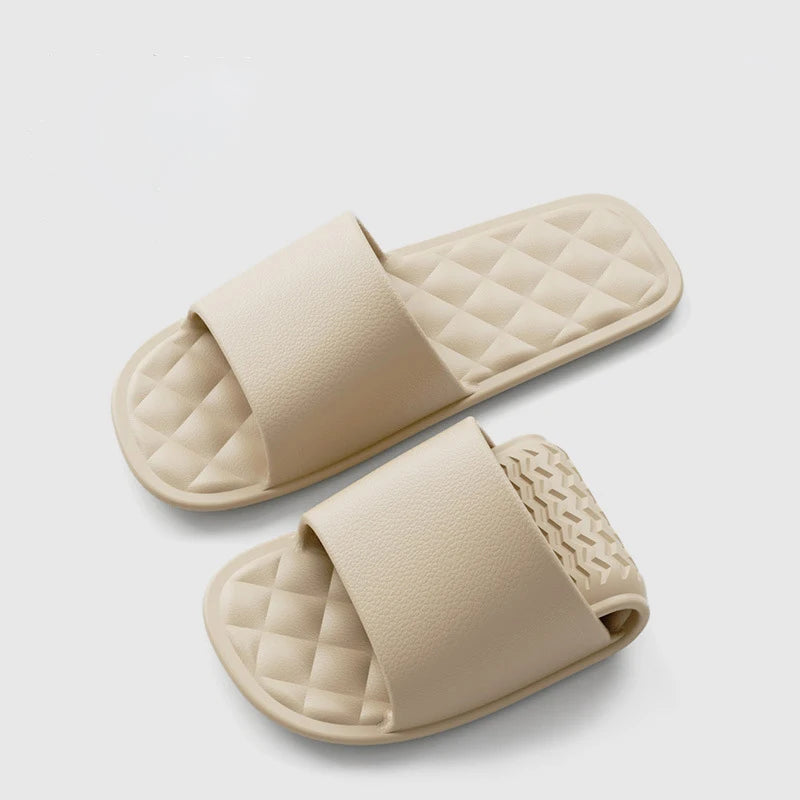 Men Women Portable Travel Slippers Foldable Eva Hotel Room Slides Couple Shoes Beach Sandals Lightweight Casual Slippers