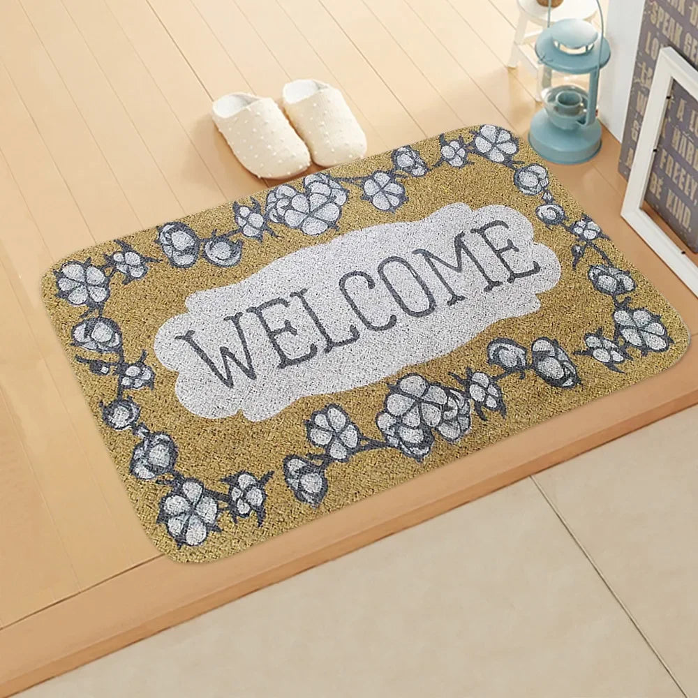 40x60cm Bathroom Kitchen Floor Mat Welcome Sweet Home Letter Front Door Mat Doormat Anti Slip Floor Mats For Living Rooms