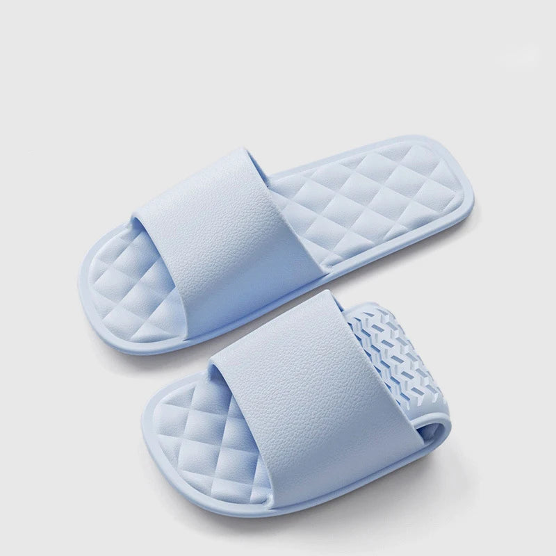 Men Women Portable Travel Slippers Foldable Eva Hotel Room Slides Couple Shoes Beach Sandals Lightweight Casual Slippers