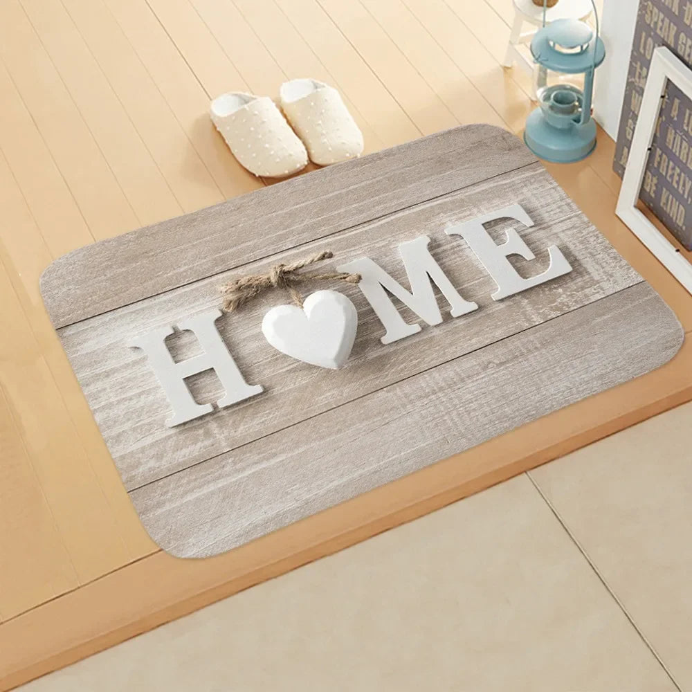 40x60cm Bathroom Kitchen Floor Mat Welcome Sweet Home Letter Front Door Mat Doormat Anti Slip Floor Mats For Living Rooms