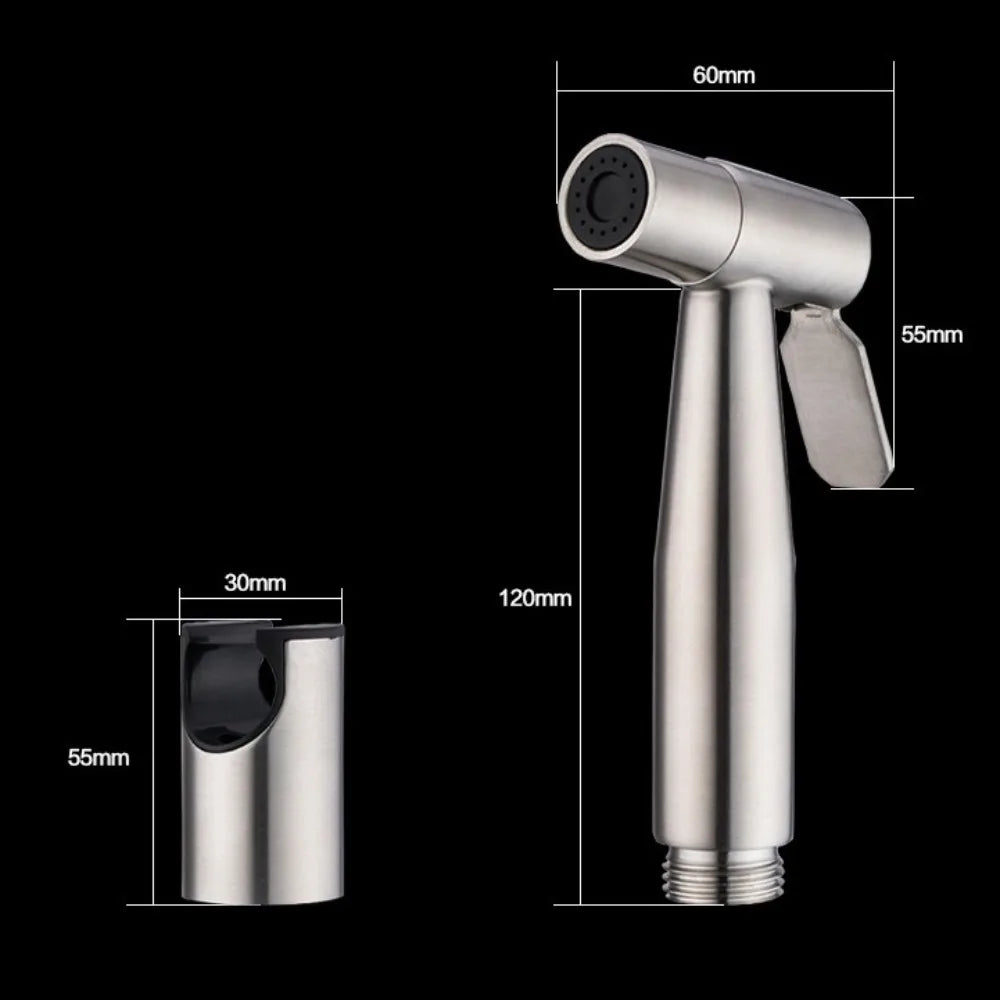 Stainless Steel Bidet Toilet Sprayer Kit Handheld Bathroom Toilet Bidet Sprayer Hand Sprayer Self Cleaning Hand Bidet Faucet