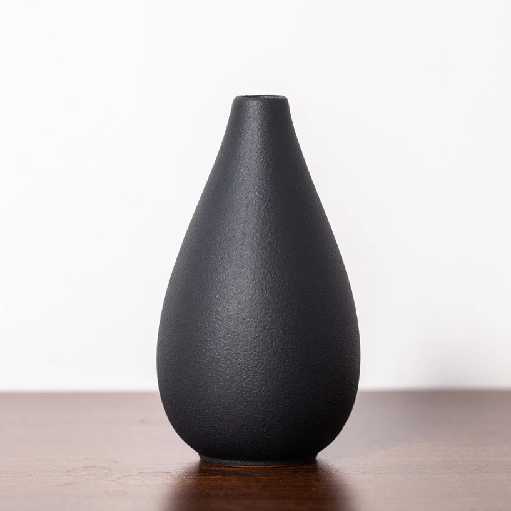Small Ceramic Vase for Flowers Plants,  Matte Vases for Modern Table Shelf Home Decor Wedding  Frosted Elegant Ceramic Vase