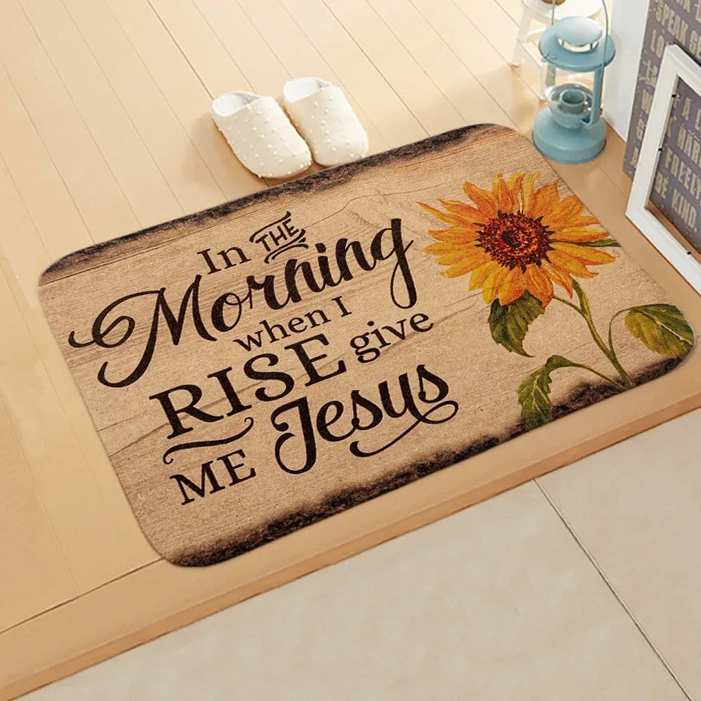 40x60cm Bathroom Kitchen Floor Mat Welcome Sweet Home Letter Front Door Mat Doormat Anti Slip Floor Mats For Living Rooms