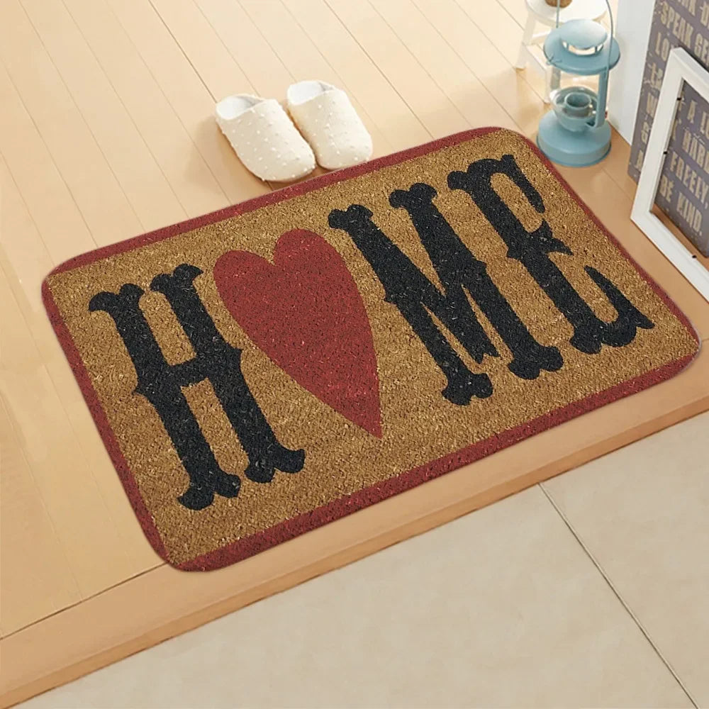 40x60cm Bathroom Kitchen Floor Mat Welcome Sweet Home Letter Front Door Mat Doormat Anti Slip Floor Mats For Living Rooms