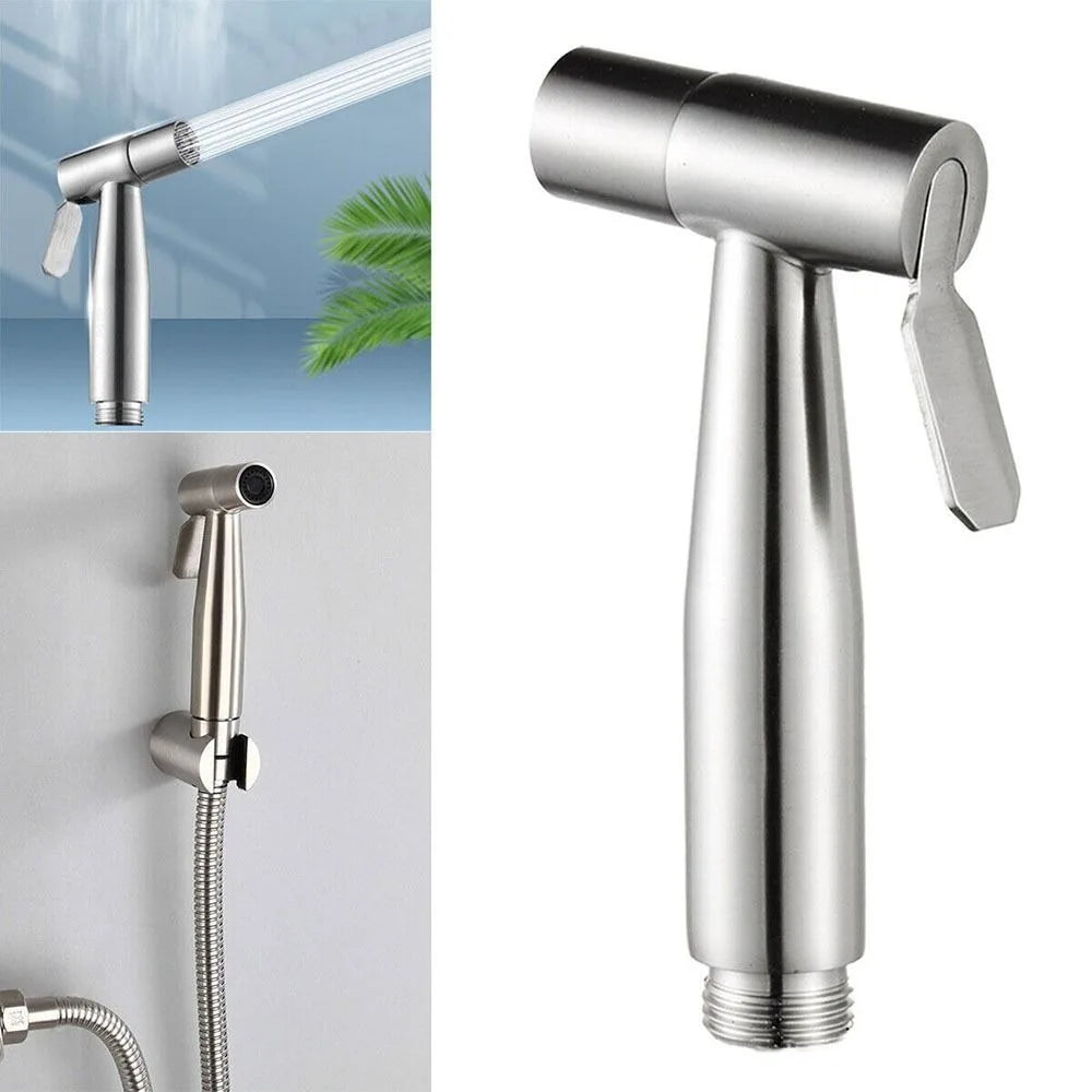 Stainless Steel Bidet Toilet Sprayer Kit Handheld Bathroom Toilet Bidet Sprayer Hand Sprayer Self Cleaning Hand Bidet Faucet