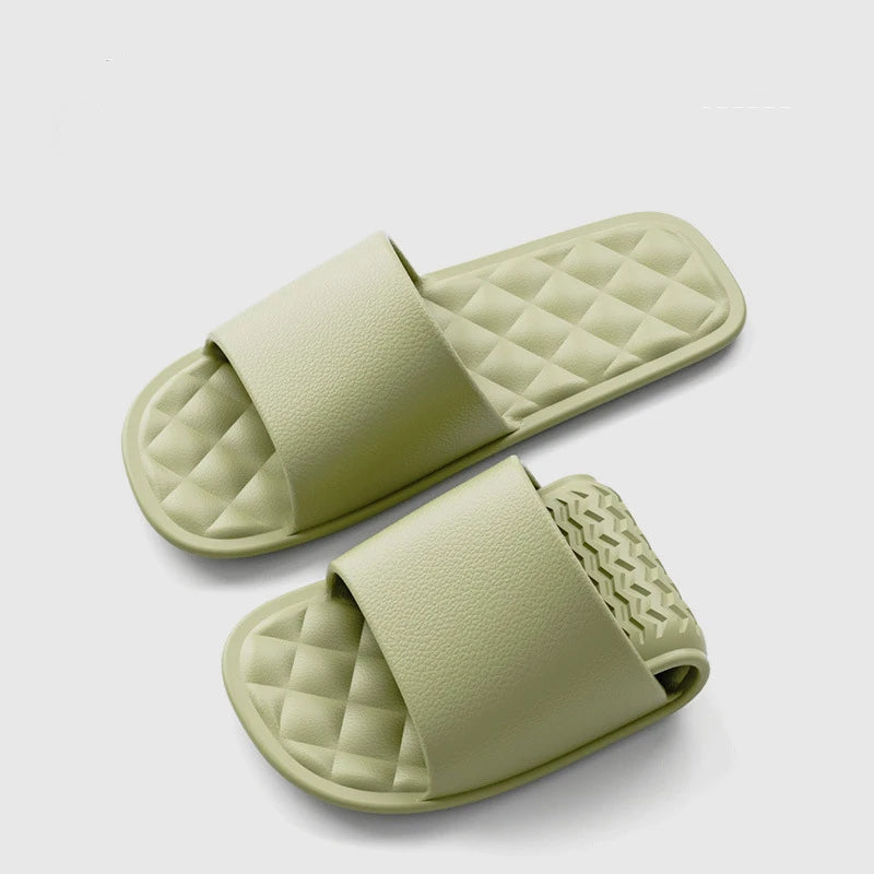 Men Women Portable Travel Slippers Foldable Eva Hotel Room Slides Couple Shoes Beach Sandals Lightweight Casual Slippers