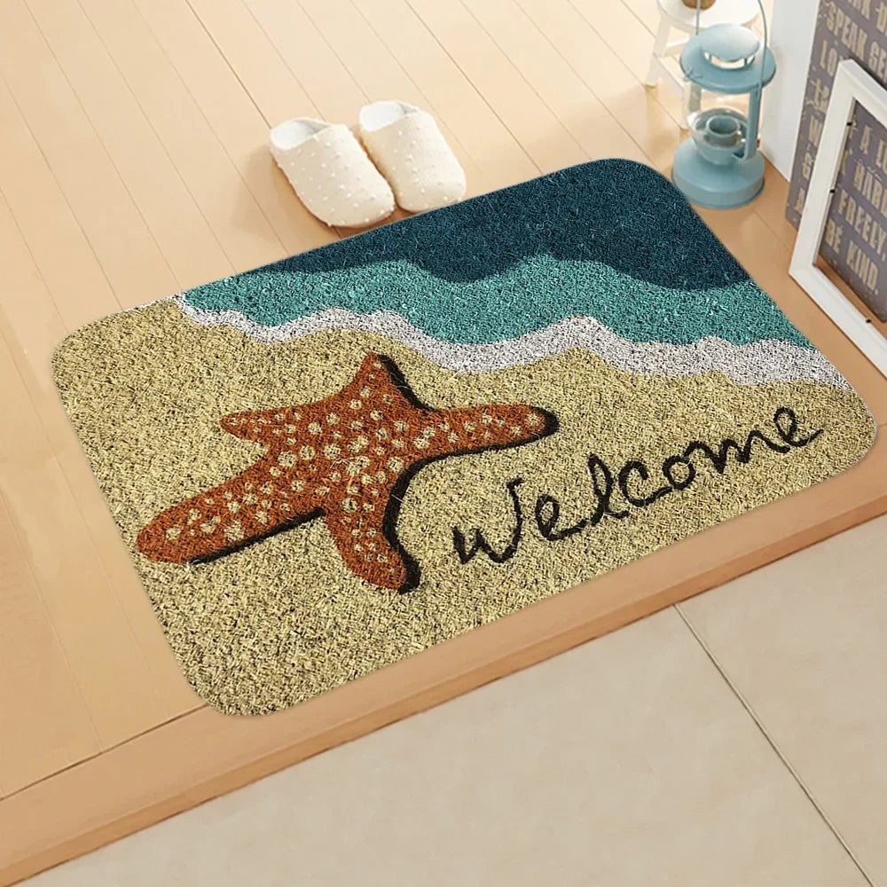 40x60cm Bathroom Kitchen Floor Mat Welcome Sweet Home Letter Front Door Mat Doormat Anti Slip Floor Mats For Living Rooms